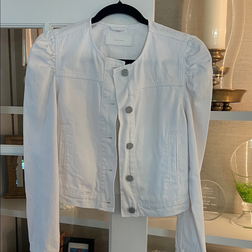 Women's White Denim Jacket